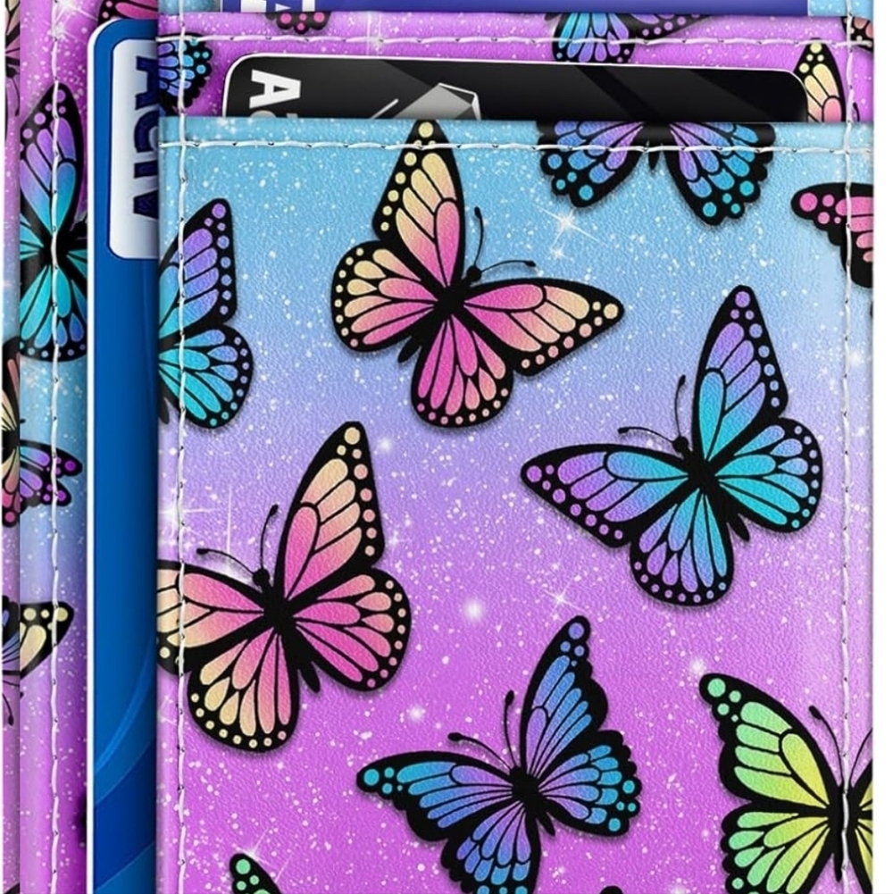 Butterfly Pattern Phone Wallet Case - Picture 6 of 6